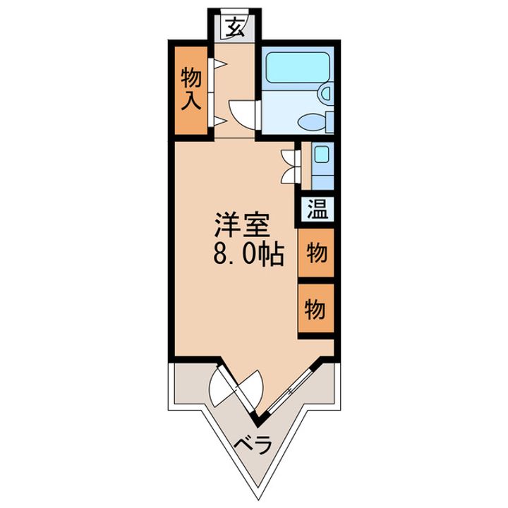 栄マンションN棟の間取り