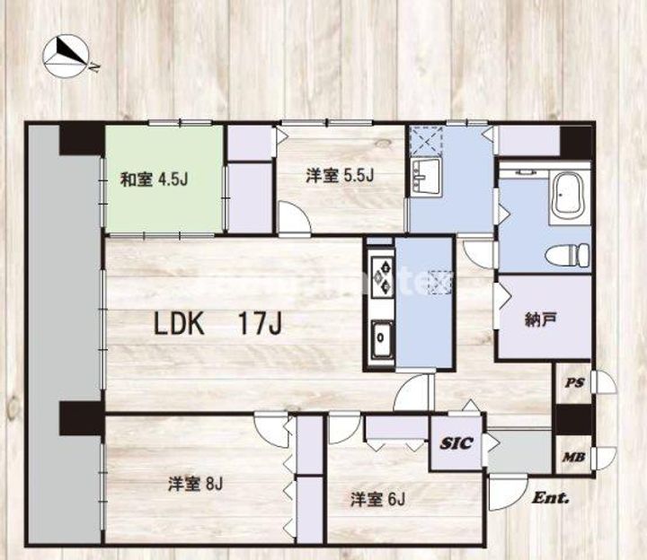 ル・パルクメゾン蒔田の間取り
