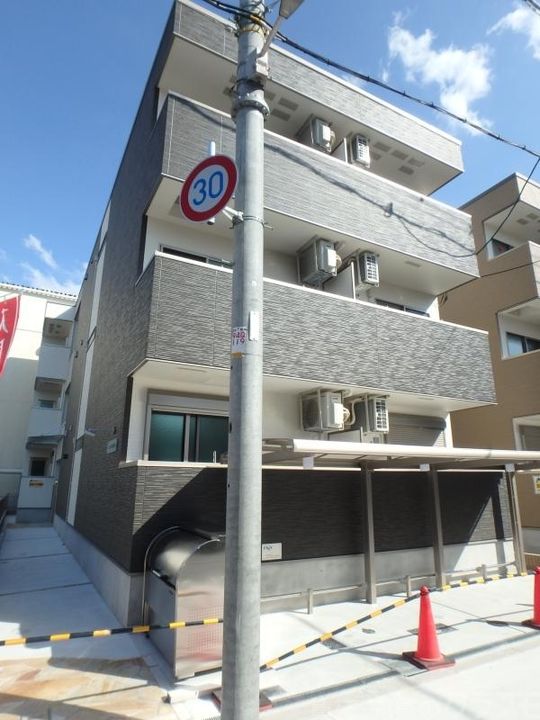 大阪府大阪市東住吉区湯里5(アパート)の賃貸物件の外観
