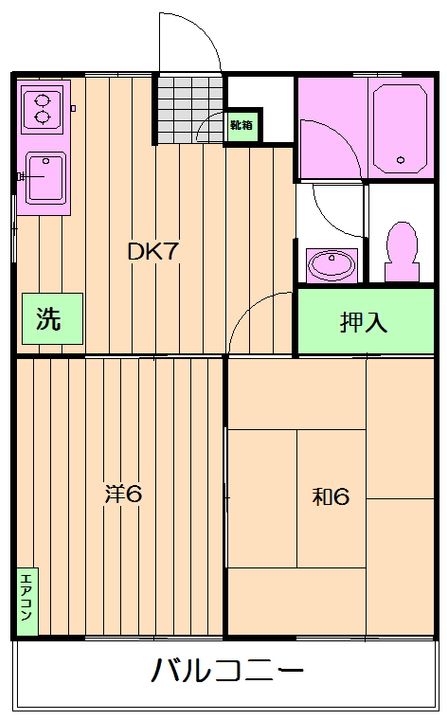 メゾン山吹 B棟の間取り