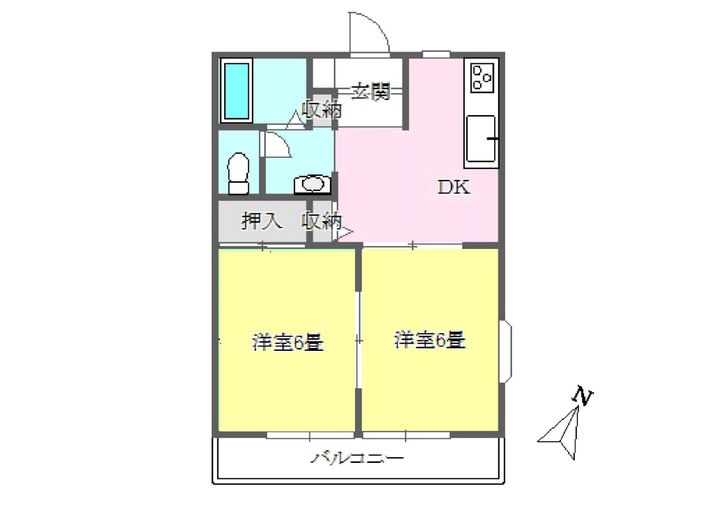 ラ・フランス Aの間取り