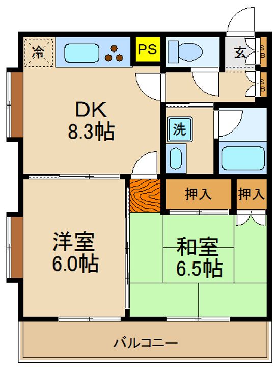 イーストコートSKの間取り