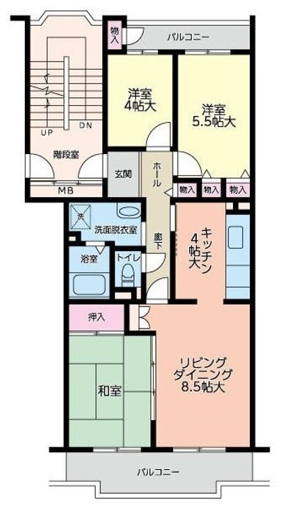 コーポレート相模原富士見の間取り