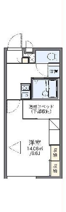 レオパレスアルブルの間取り