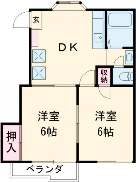 フォーブル谷野の間取り
