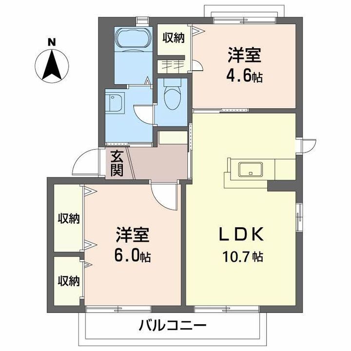 シャーメゾン藍住 C棟の間取り