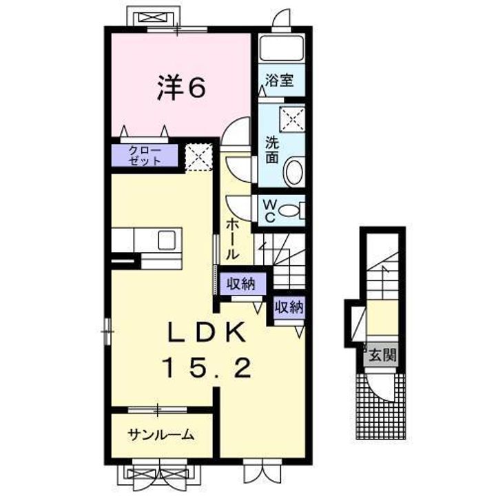 シンシアの間取り