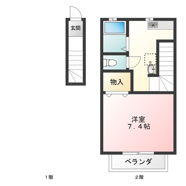 さくらま荘の間取り