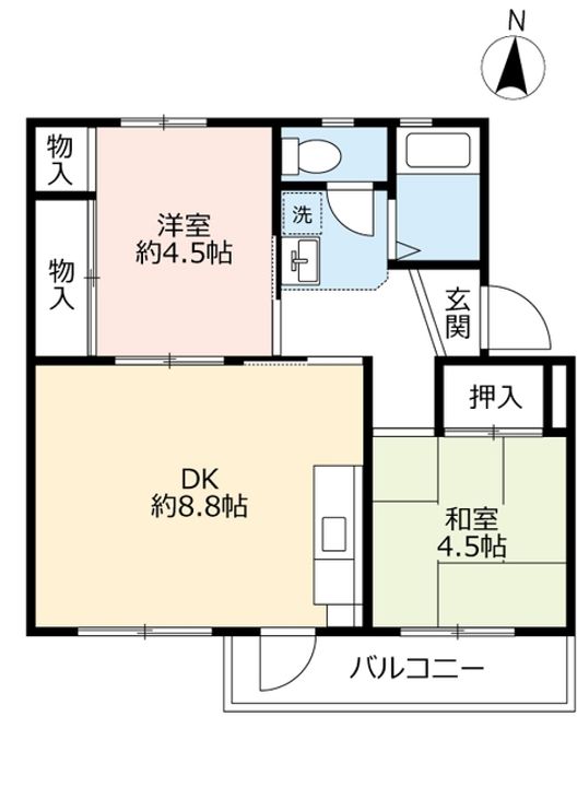 UR東豊中第二の間取り
