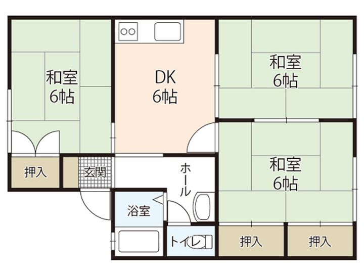 セジュール北尾の間取り
