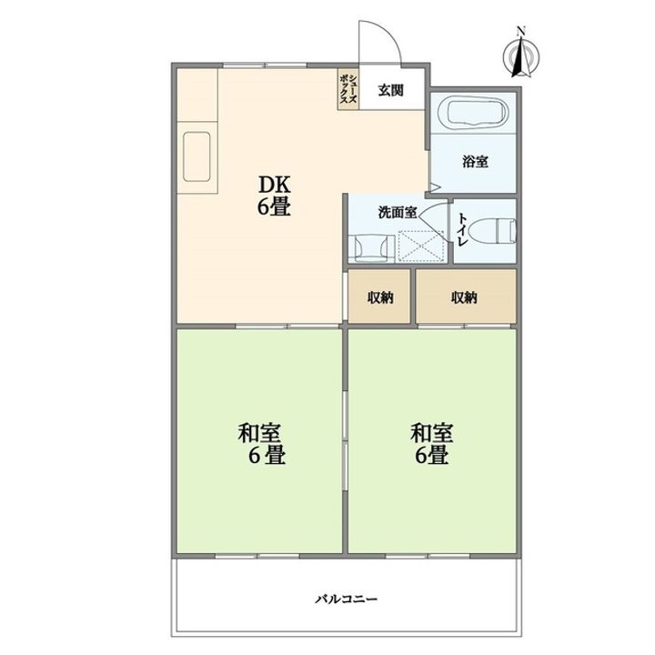 サンビレッジナカニシA棟の間取り