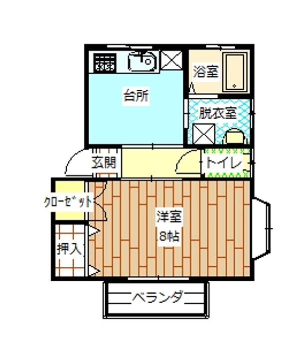 コーポ乱川の間取り