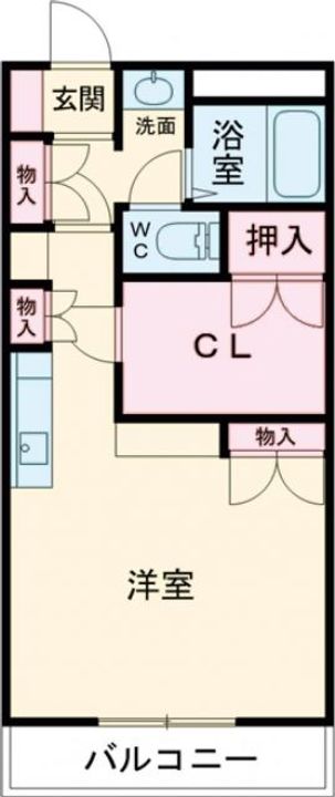 埼玉県熊谷市石原(マンション)の賃貸物件の間取り