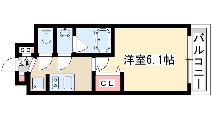 プレサンス神崎川ファインブレスの間取り