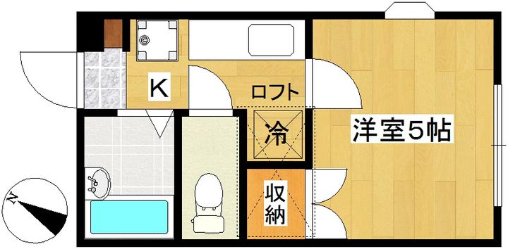 コーポ向山の間取り