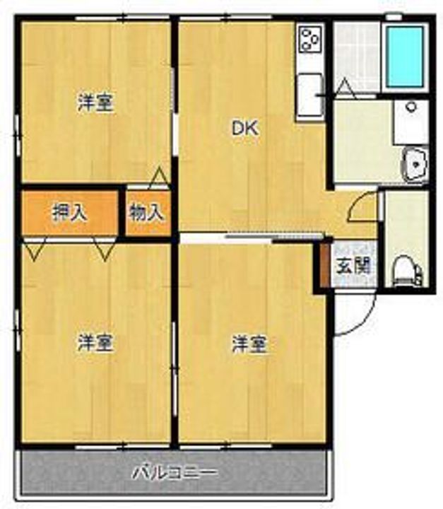 クイーンハイツD/E/F/Hの間取り