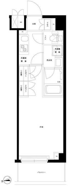 ルーブル大島弐番館の間取り