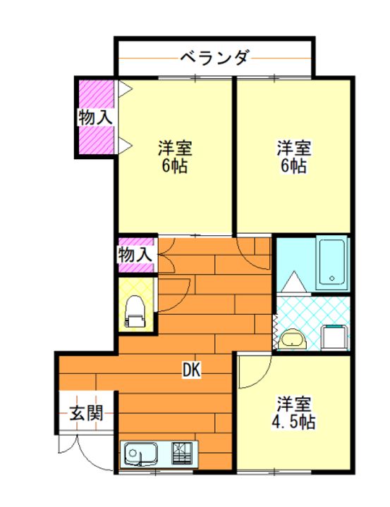 アーバンス美保の間取り