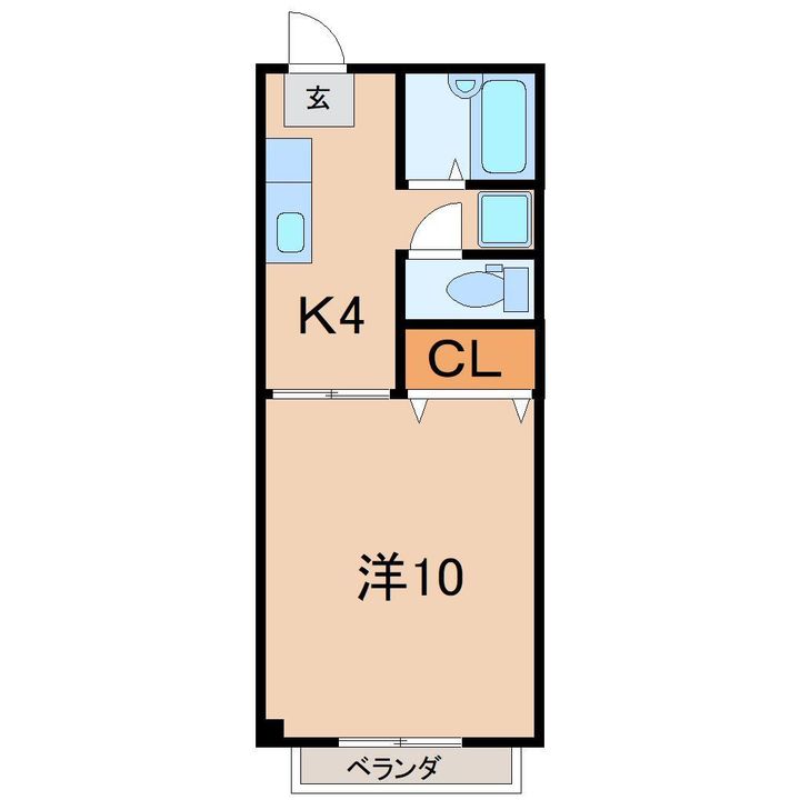 メゾン東浜の間取り