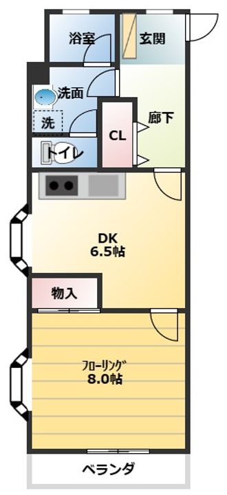 ヤマカハイツの間取り