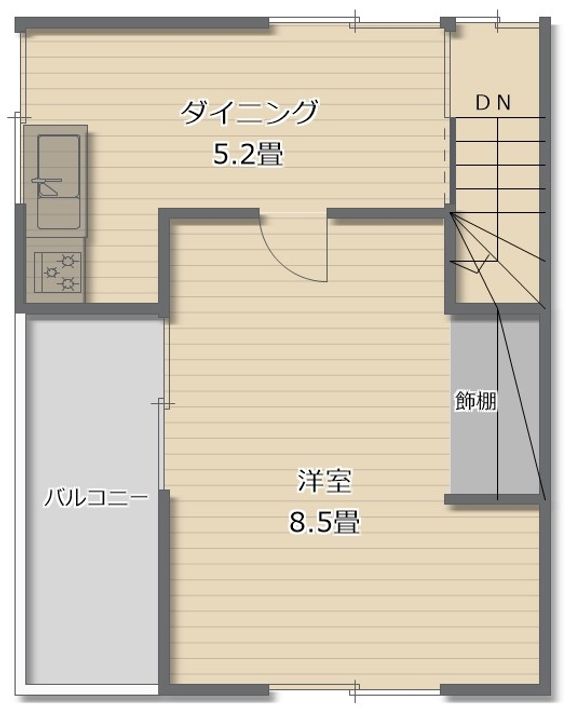埼玉県ふじみ野市大井武蔵野(一戸建)の賃貸物件の内装