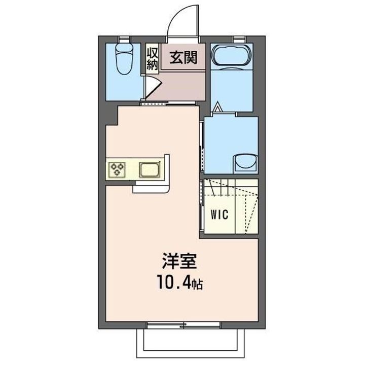 群馬県前橋市岩神町3(アパート)の賃貸物件の間取り