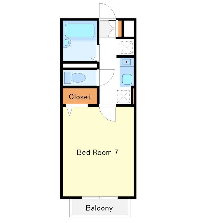 神奈川県相模原市中央区弥栄1(アパート)の賃貸物件の間取り