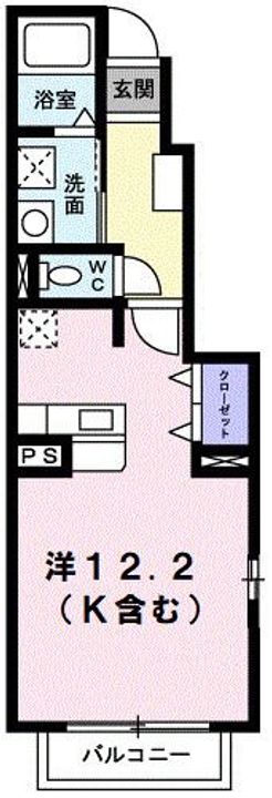 広島県広島市安佐南区長束5(アパート)の賃貸物件の間取り