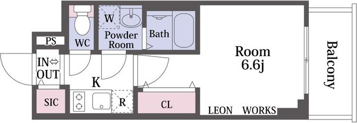 大阪府大阪市港区市岡元町1(マンション)の賃貸物件の間取り