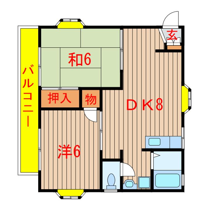 ライトコート土井の間取り