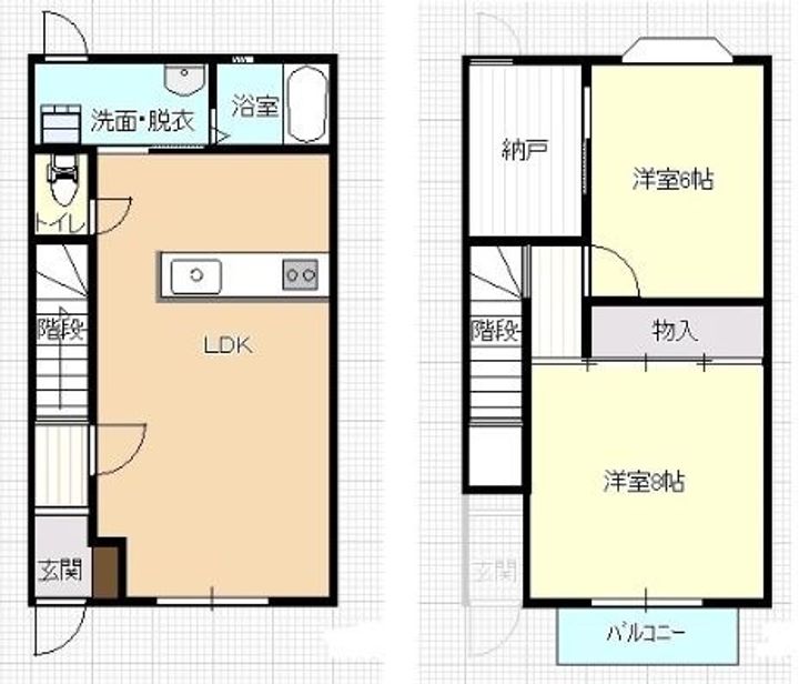 岡山県倉敷市松島(一戸建)の賃貸物件の間取り