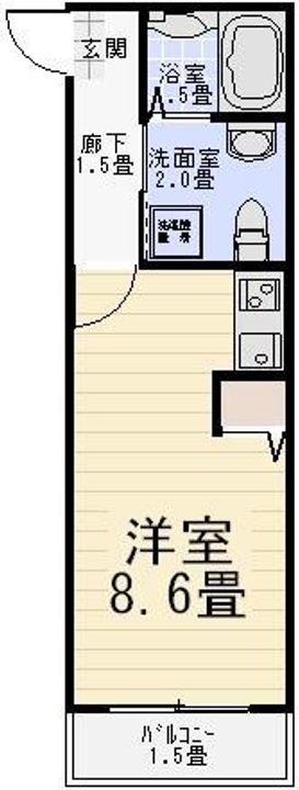 パークアベニューコート 五反野の間取り