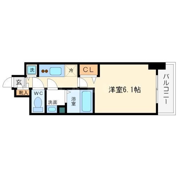 プレサンス難波ヴィータの間取り