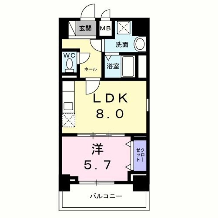 京都府亀岡市亀岡駅北1(マンション)の賃貸物件の間取り