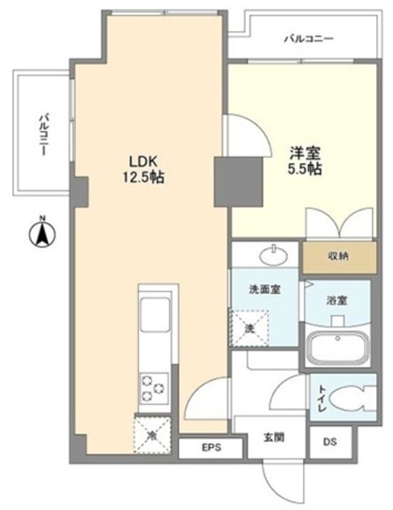 東京都港区西麻布3(マンション)の賃貸物件の間取り
