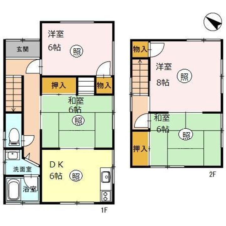 福井県福井市豊岡1(一戸建)の賃貸物件の間取り
