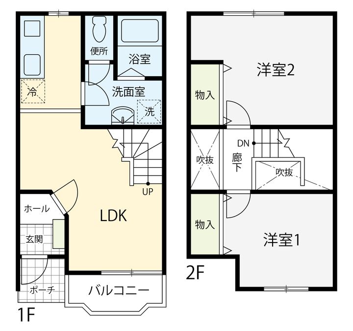 埼玉県春日部市備後東5(一戸建)の賃貸物件の間取り