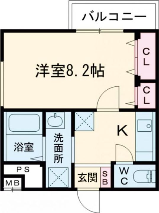 兵庫県宝塚市光明町(アパート)の賃貸物件の間取り