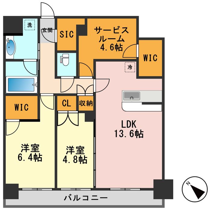 東京都江戸川区南篠崎町2(マンション)の賃貸物件の間取り