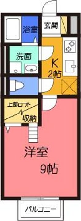 大阪府高槻市城西町(アパート)の賃貸物件の間取り