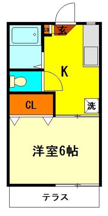 ニューハイム国分寺Aの間取り