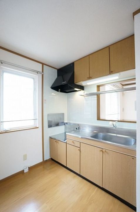福島県郡山市日和田町字財ノ木原(アパート)の賃貸物件のキッチン