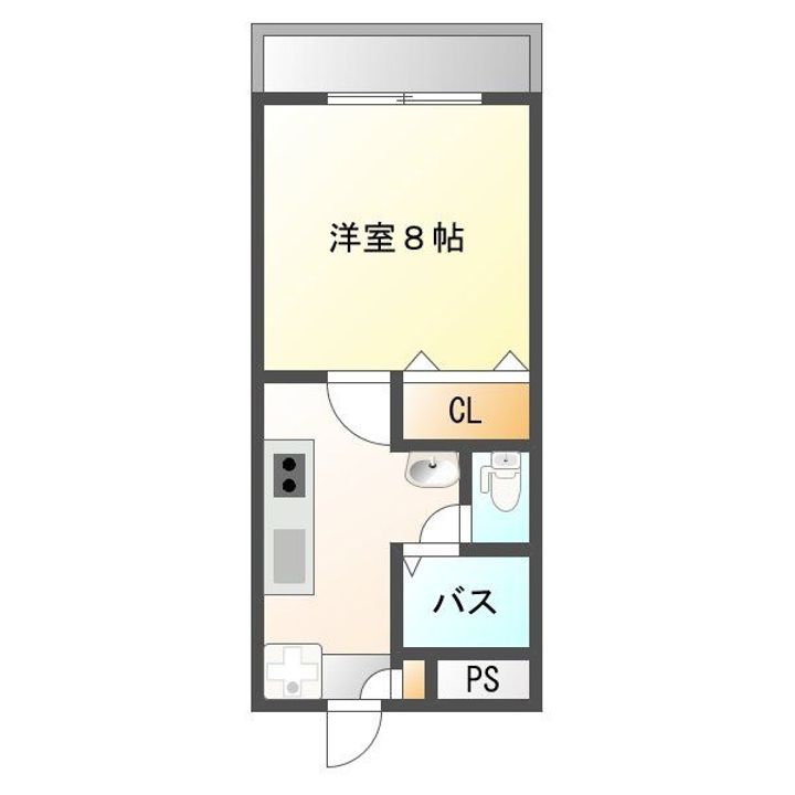 岡山県津山市院庄(マンション)の賃貸物件の間取り