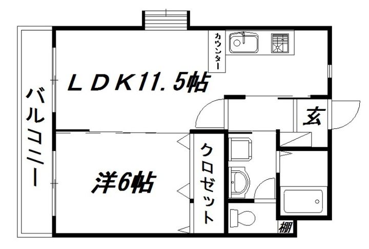 静岡県浜松市中央区中里町(マンション)の賃貸物件の間取り