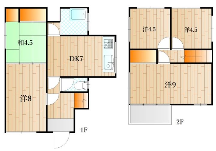 山口県下関市宮田町2(一戸建)の賃貸物件の間取り