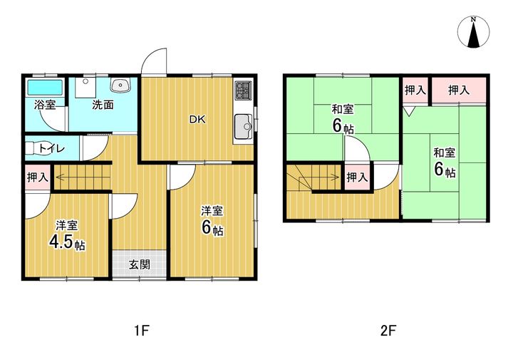 愛媛県西条市大町(一戸建)の賃貸物件の間取り