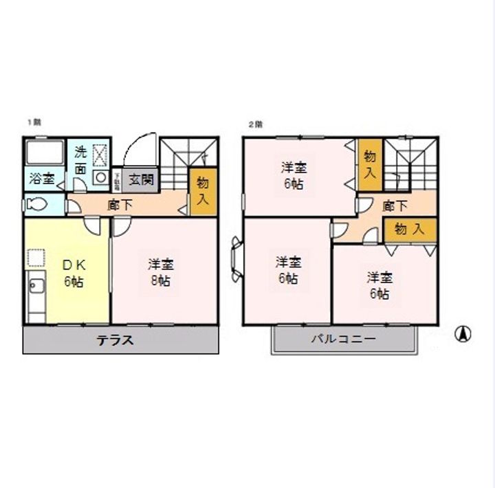 東京都昭島市大神町4(一戸建)の賃貸物件の間取り