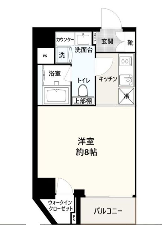 東京都江東区新大橋2(マンション)の賃貸物件の間取り