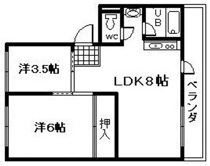 シティハイツ岸和田の間取り