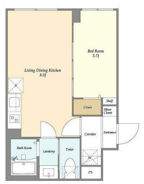 東京都杉並区和泉4(マンション)の賃貸物件の間取り
